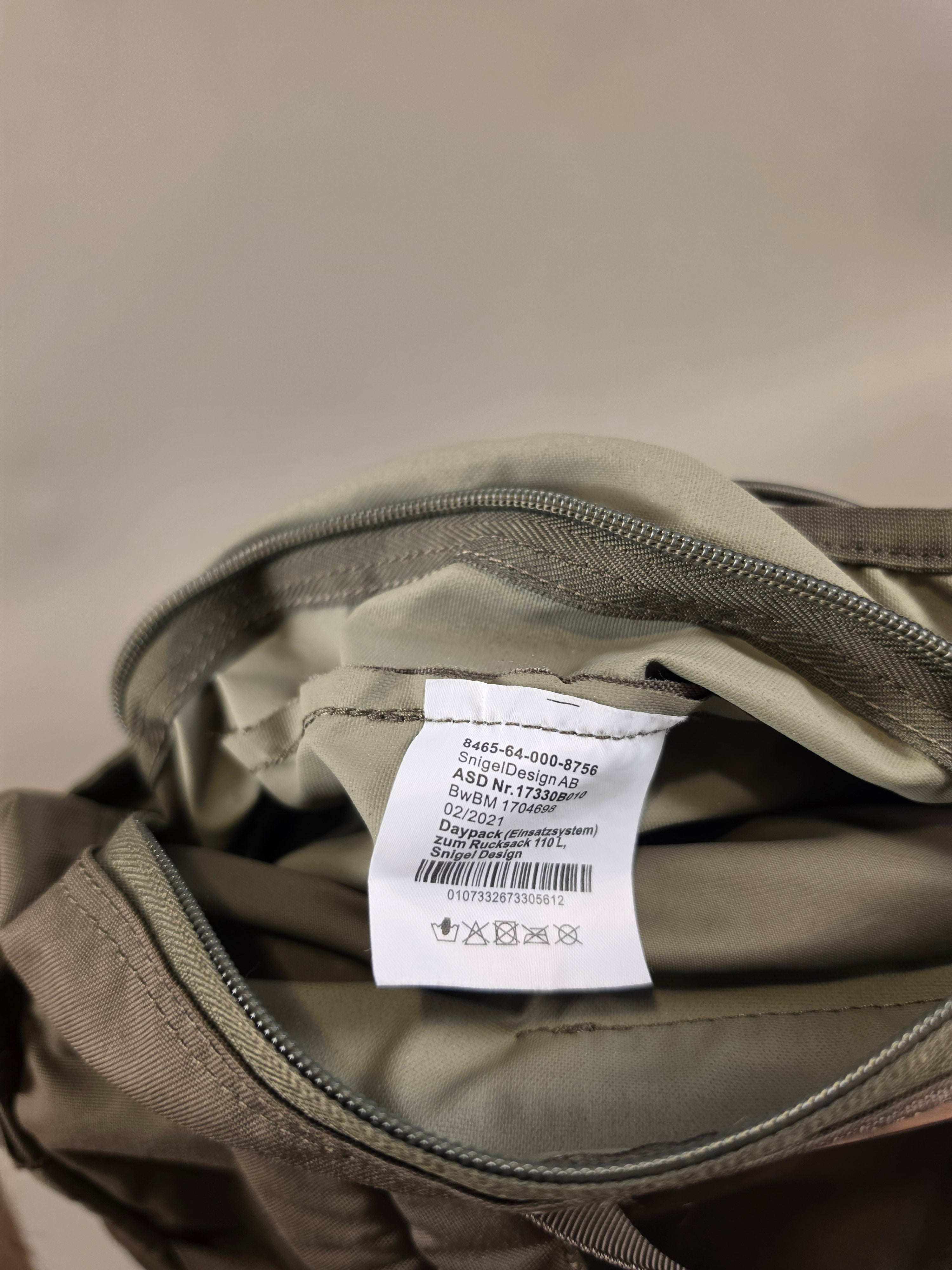 Backpack Bundeswehr Snigel KSK MOLLE 30L