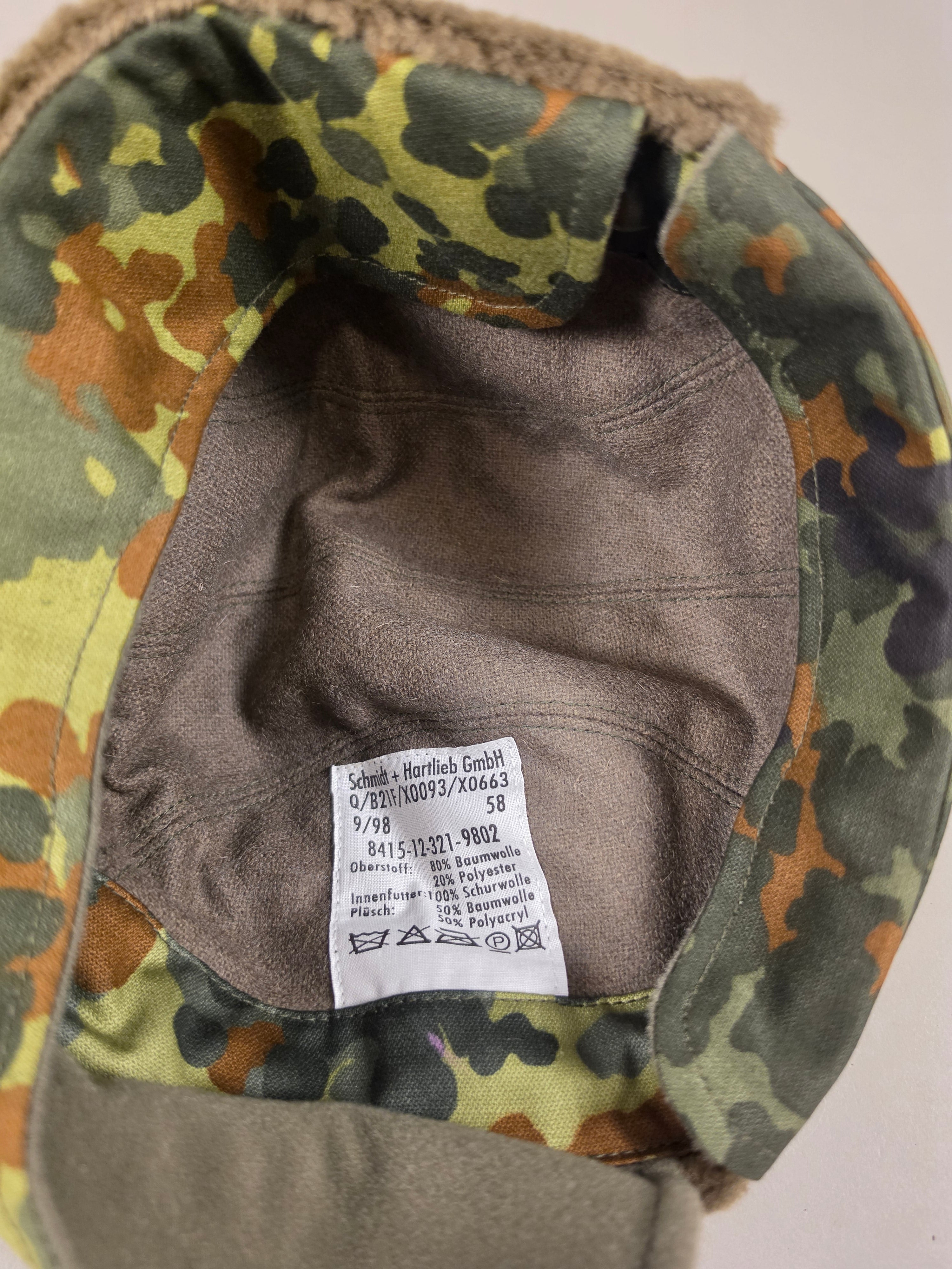 BW Ushanka Bärenf*tze Flecktarn