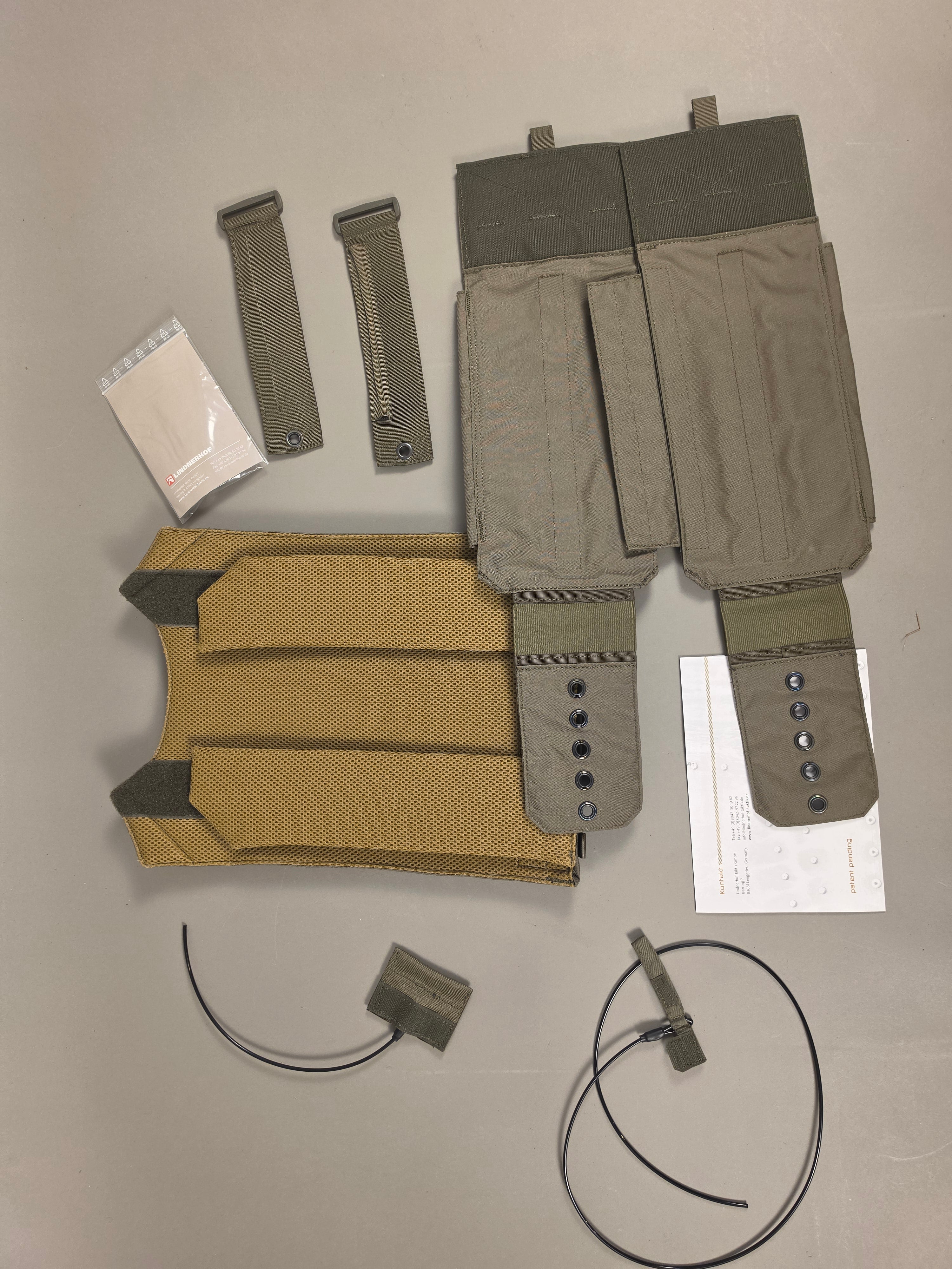 Lindnerhof Taktik Plate Carrier Back Panel + Cummerbund - Quick release