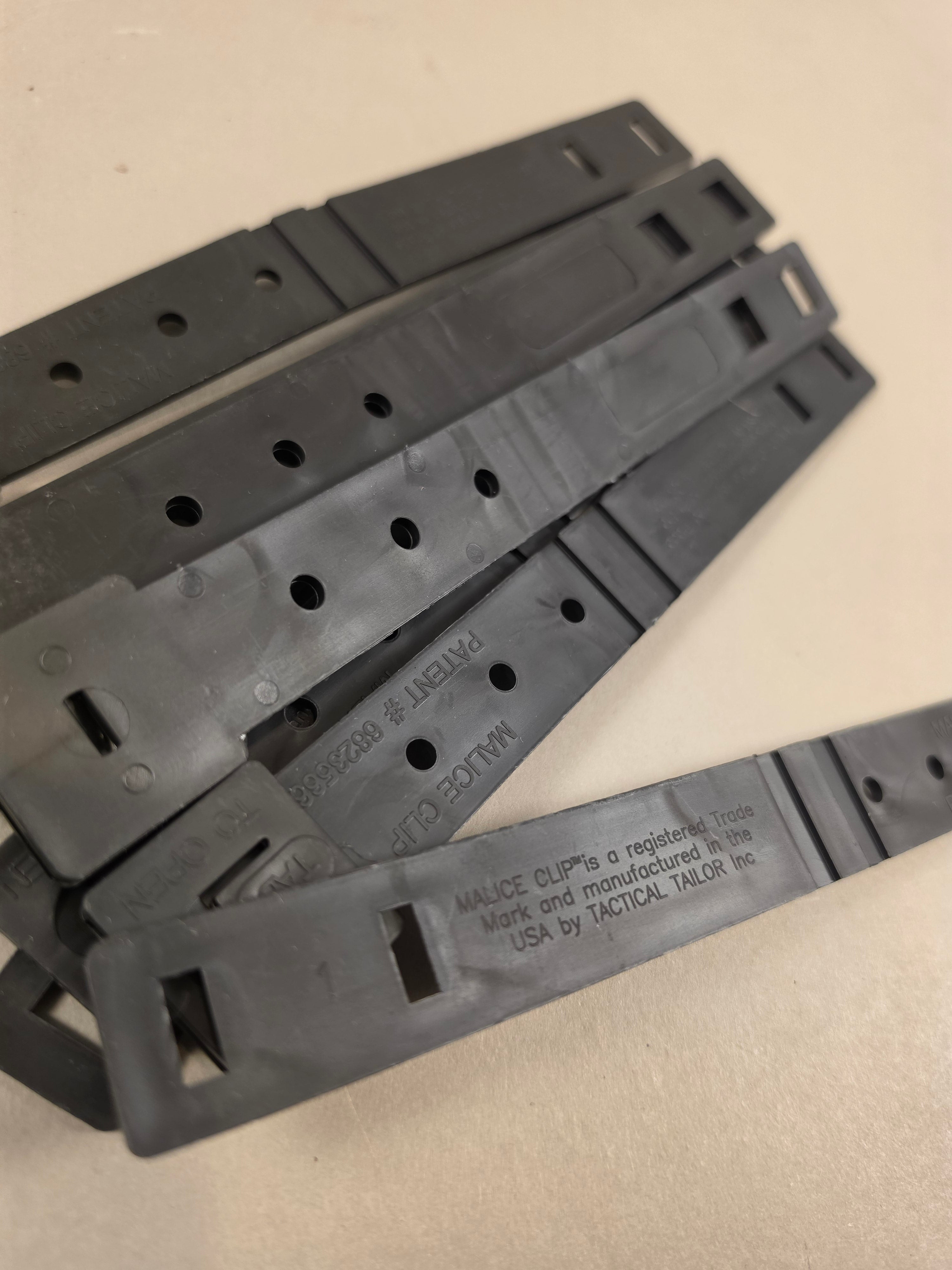 Lindnerhof Taktik Malice Clips, Black, 100mm (Short)