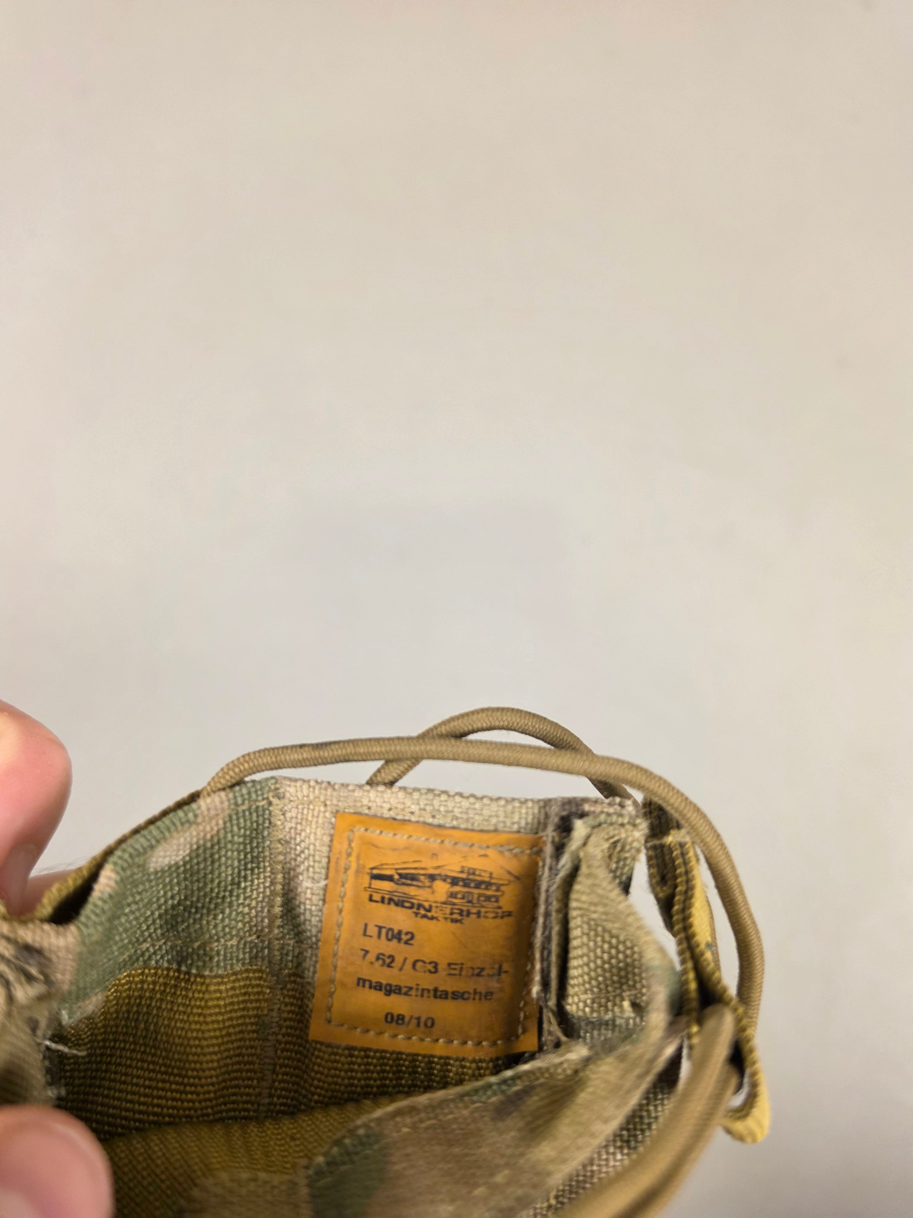 Lindnerhof Taktik Single 7.62 Magazine Pouch, Multicam, Bungee Cord