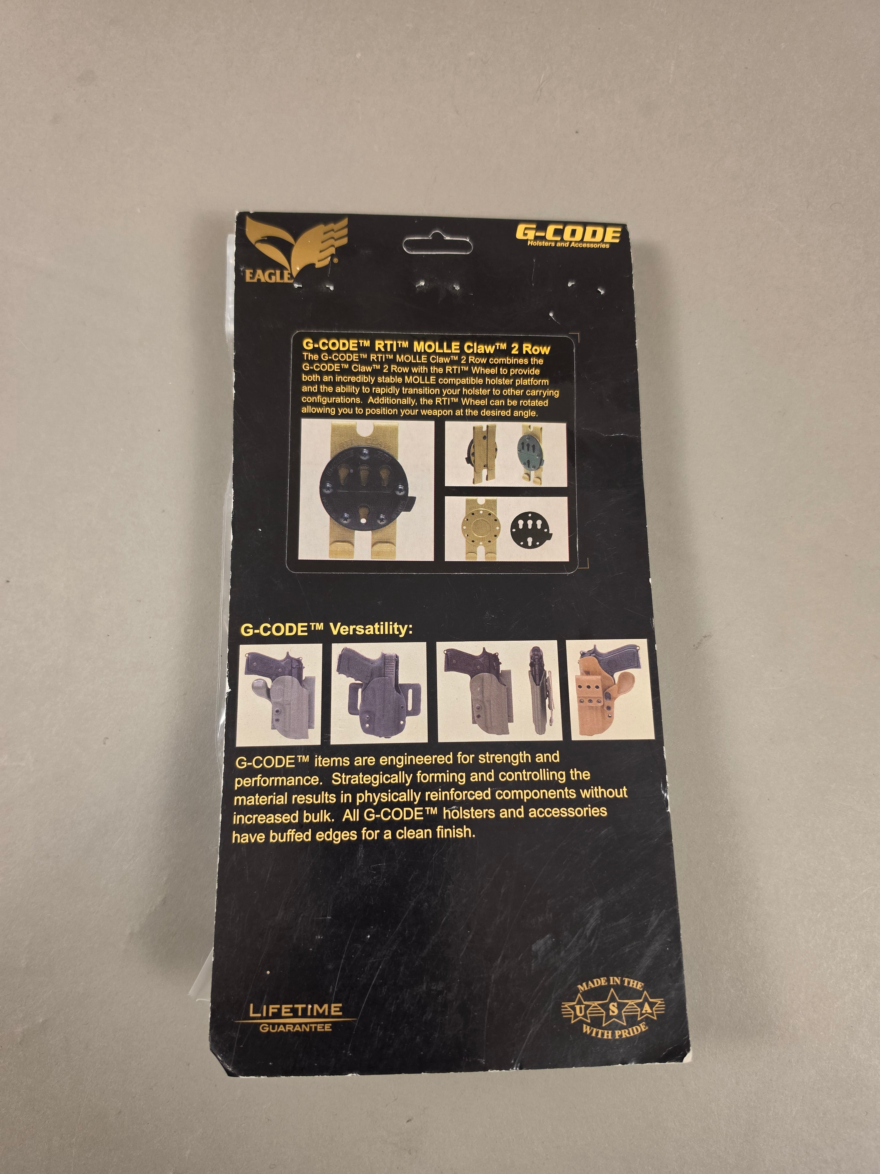 G-Code RTI Molle Claw, 2-Row Adapter