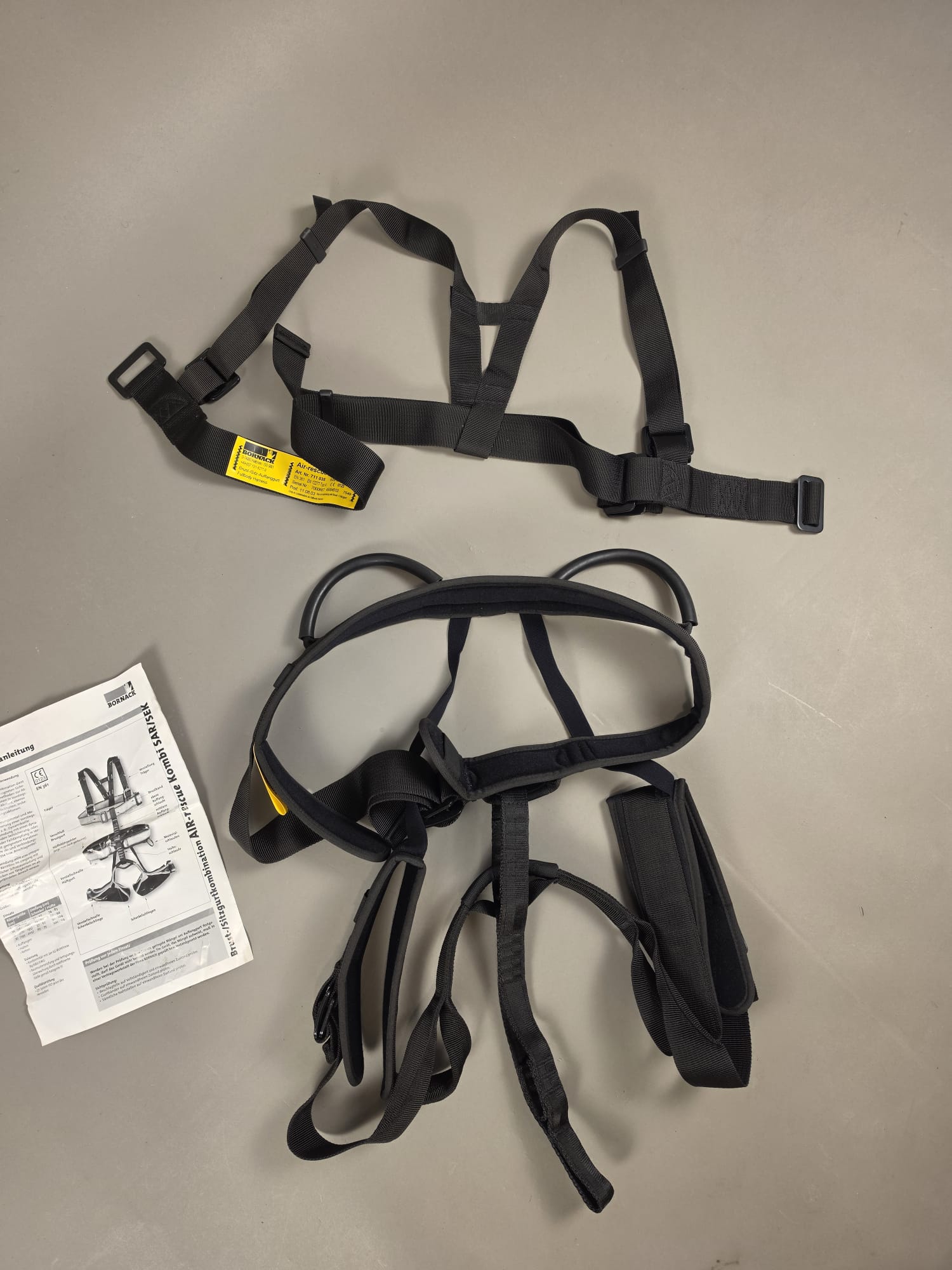 Bornack Air-Rescue Kombi SEK Full Body Harness, Size L (2003) - like new, decorative only