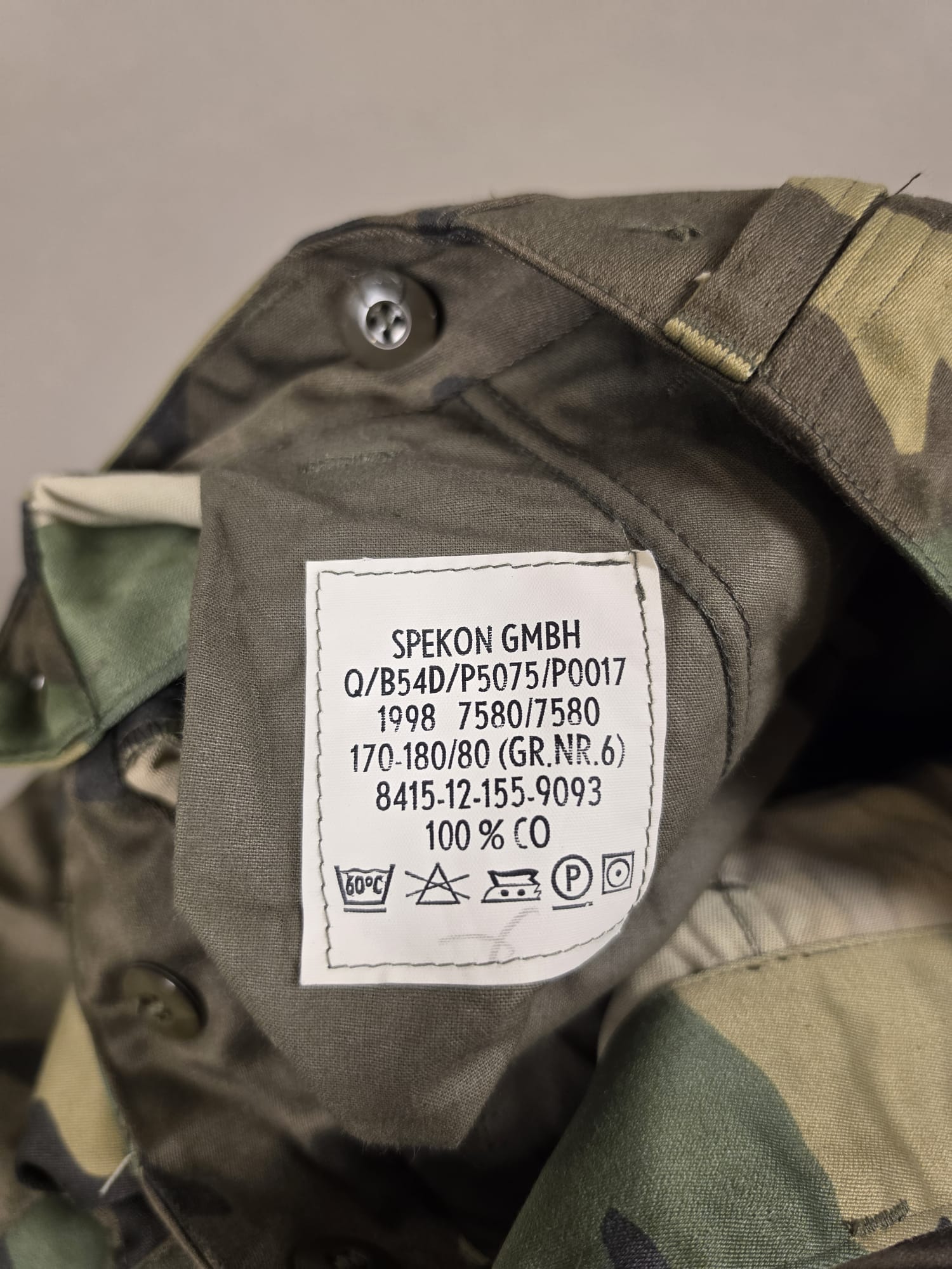 Spekon Experimental Woodland Field Trousers, Bundeswehr 1998, Size BW Gr. 6 (170-180/80) - new