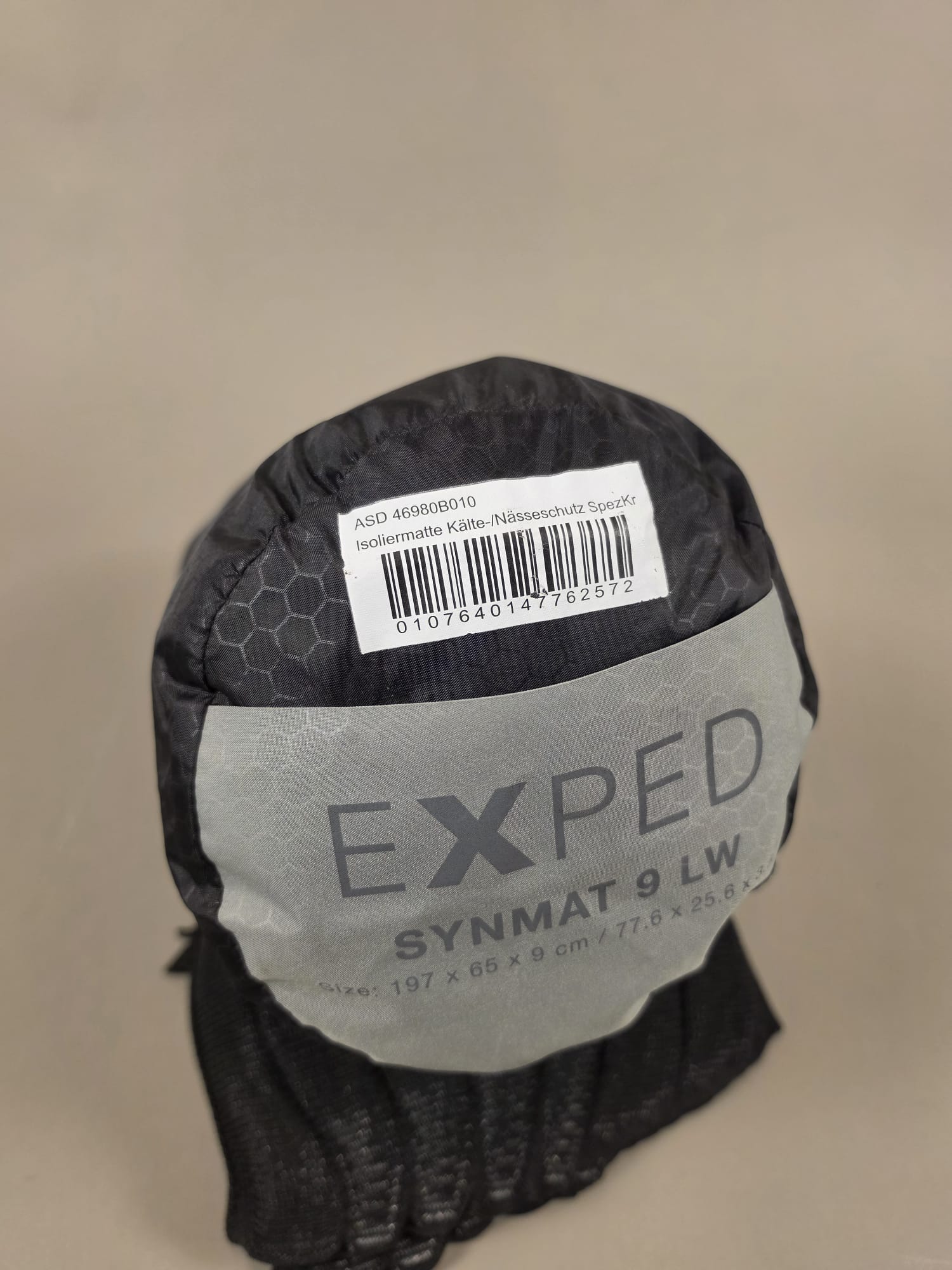 Exped SynMat 9 LW Sleeping Mat, Black