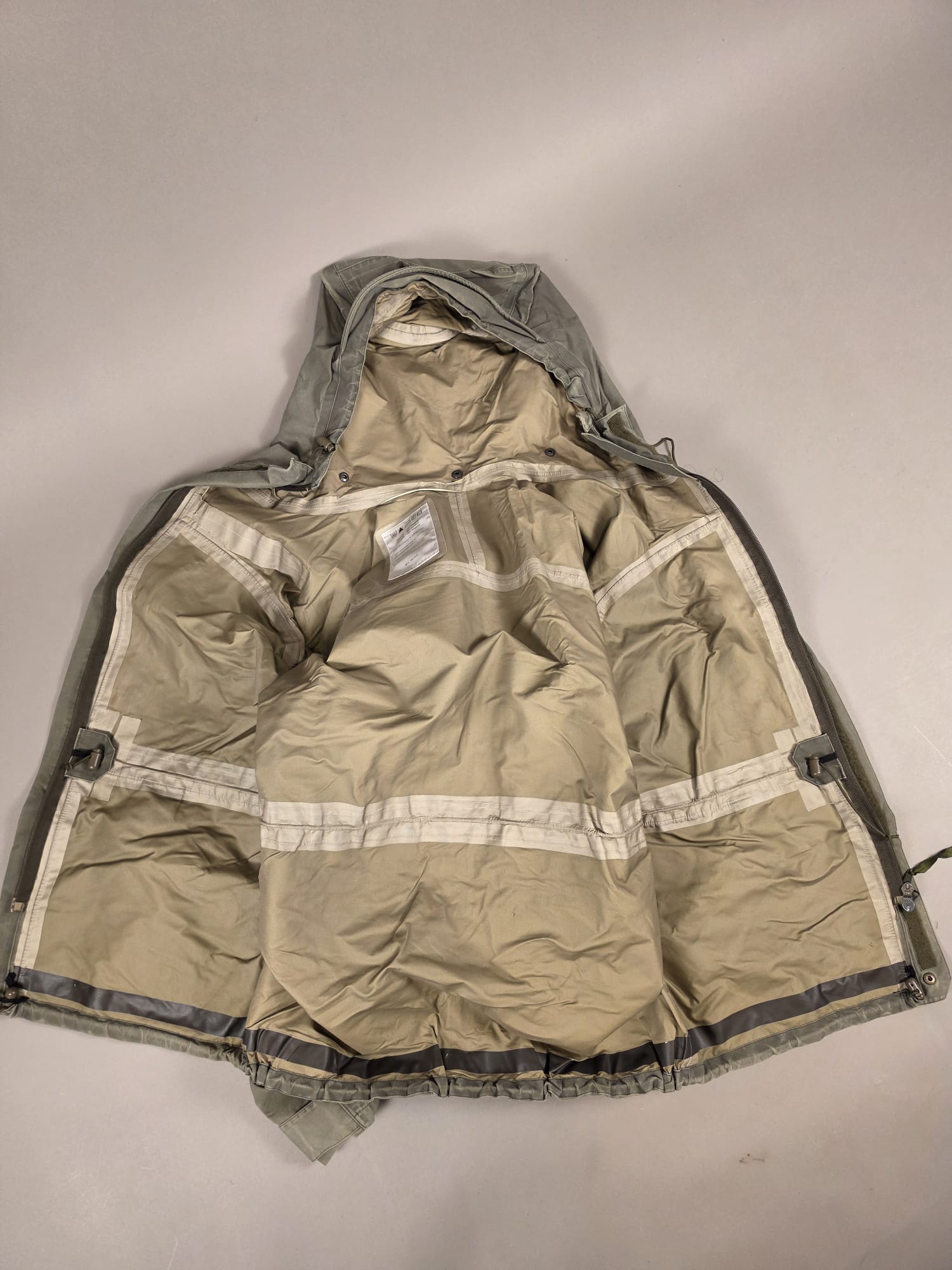 Austrian Gore-Tex KPU Rain Jacket, Olive, Fair condition