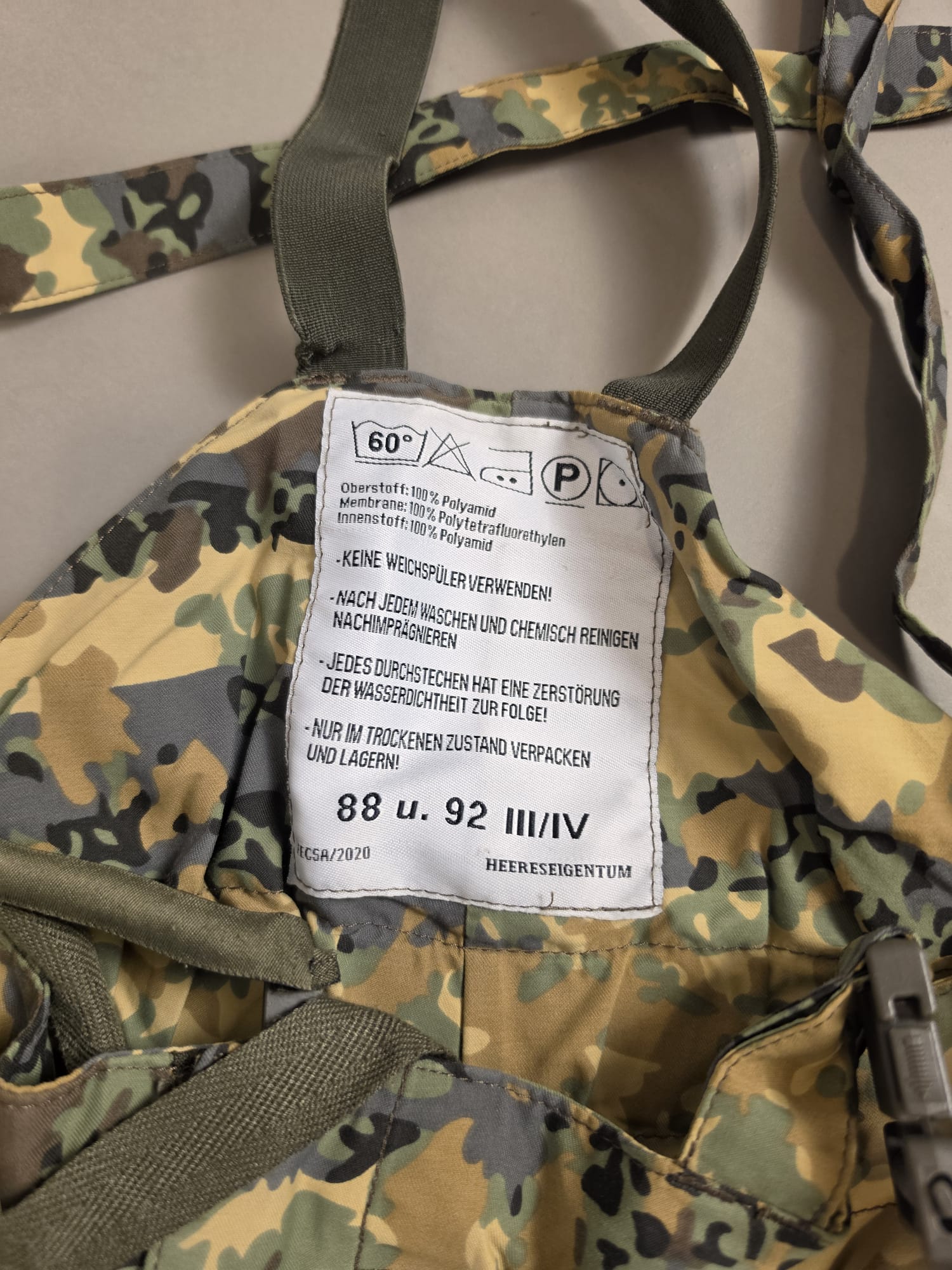 Austrian ÖBH 03 Rain Trousers, Austrotarn Camo